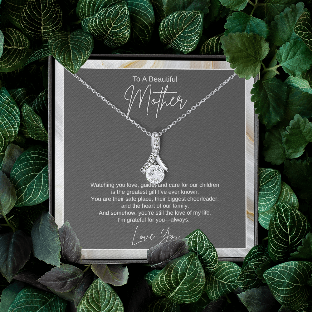 Gift To A Beautiful Mother, "You're The Greatest Gift Ever" Alluring Beauty Necklace