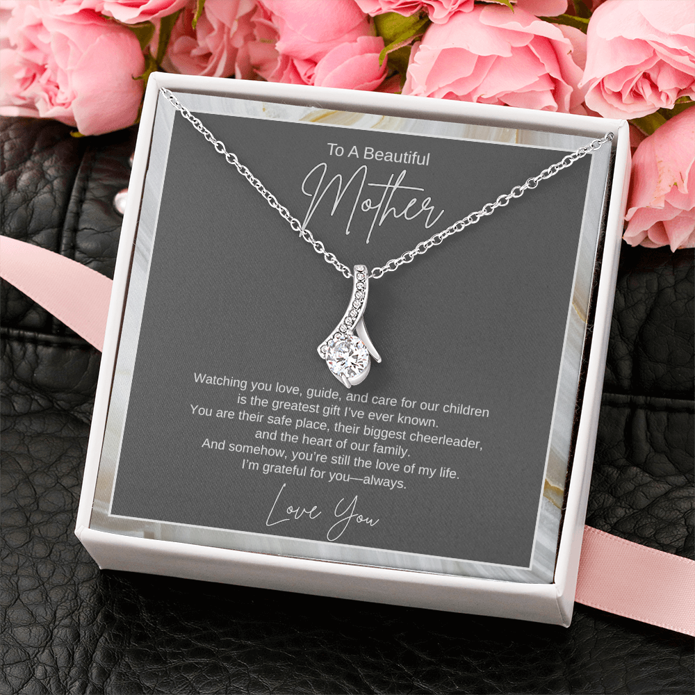 Gift To A Beautiful Mother, "You're The Greatest Gift Ever" Alluring Beauty Necklace