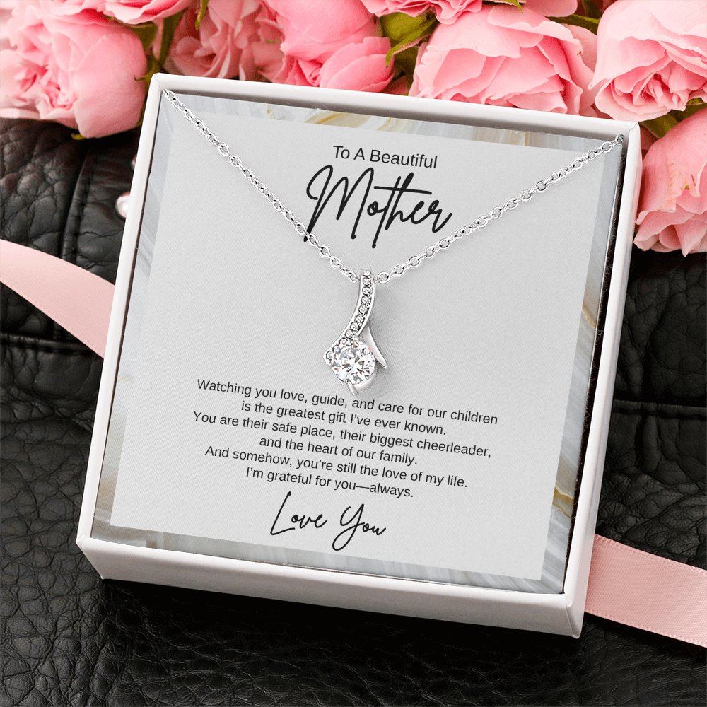 Gift To A Beautiful Mother, "You're The Greatest Gift Ever" Alluring Beauty Necklace