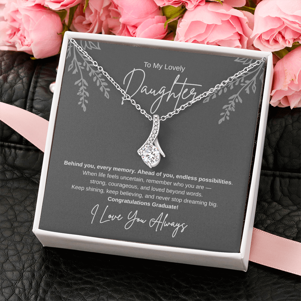 Gift To My Lovely Daughter From Mom “You Will Forever Be My Greatest Joy” Necklace