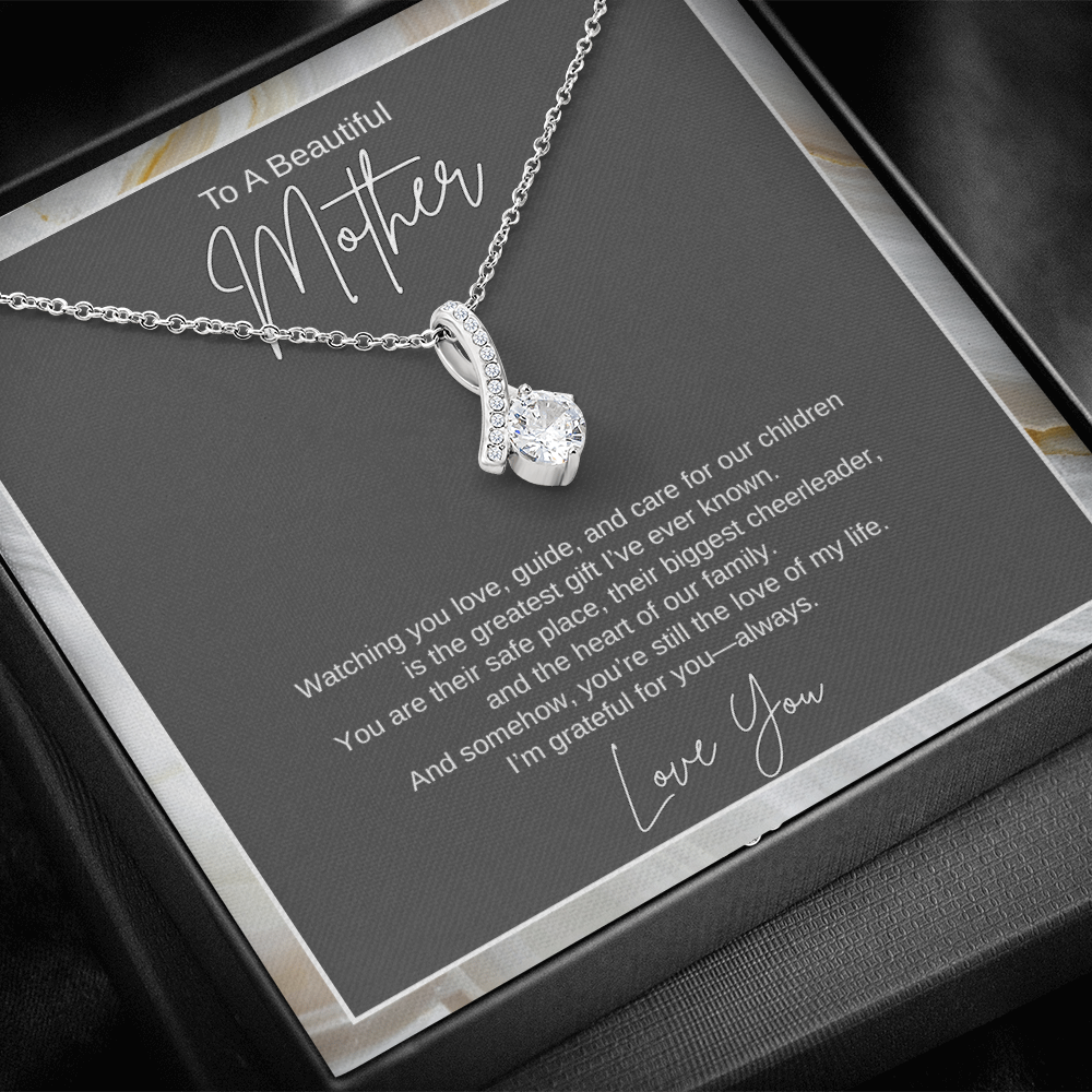 Gift To A Beautiful Mother, "You're The Greatest Gift Ever" Alluring Beauty Necklace