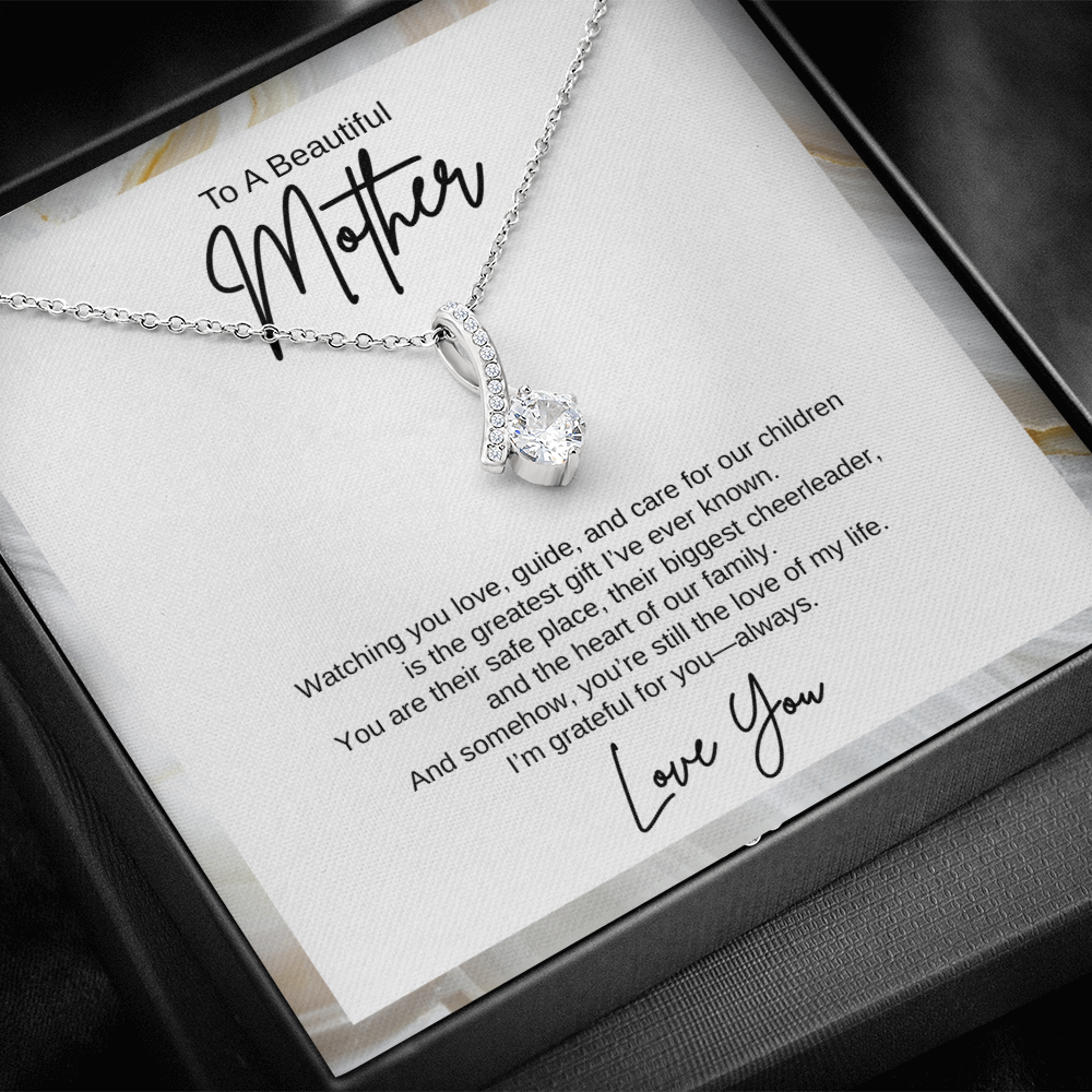 Gift To A Beautiful Mother, "You're The Greatest Gift Ever" Alluring Beauty Necklace