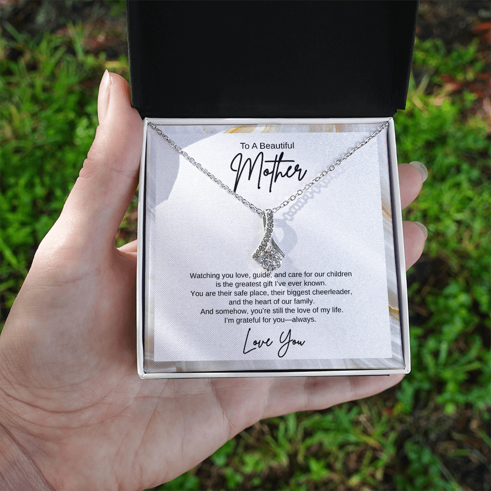 Gift To A Beautiful Mother, "You're The Greatest Gift Ever" Alluring Beauty Necklace