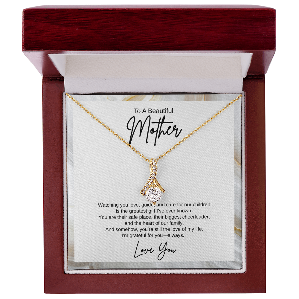 Gift To A Beautiful Mother, "You're The Greatest Gift Ever" Alluring Beauty Necklace