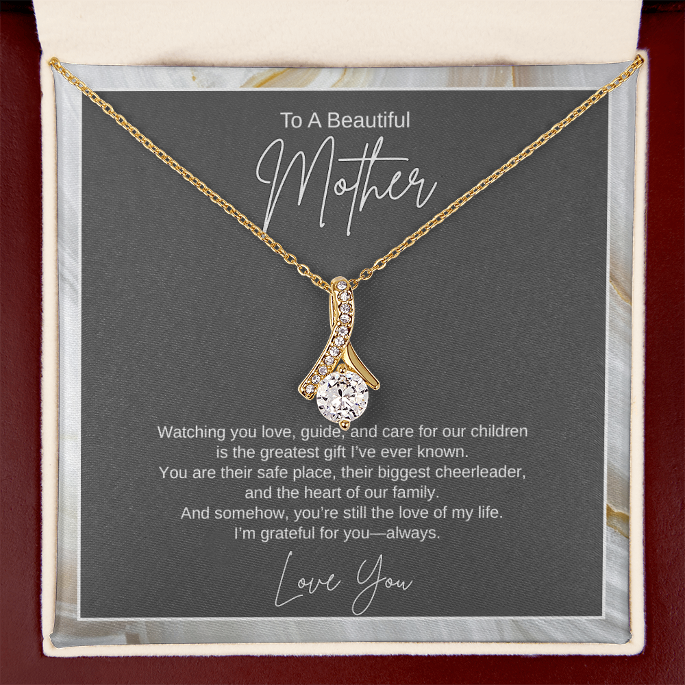 Gift To A Beautiful Mother, "You're The Greatest Gift Ever" Alluring Beauty Necklace