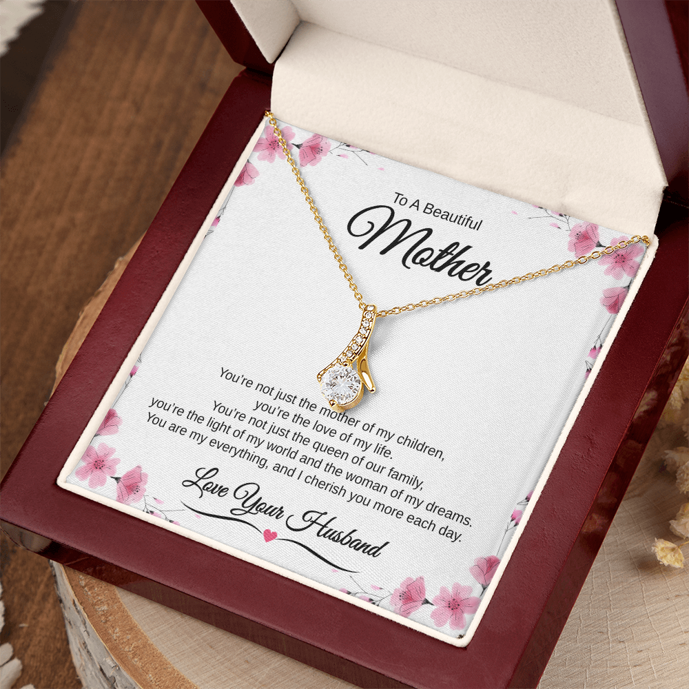 Gift From Husband, To A Beautiful Mother "The Love Of My Life" Alluring Beauty necklace
