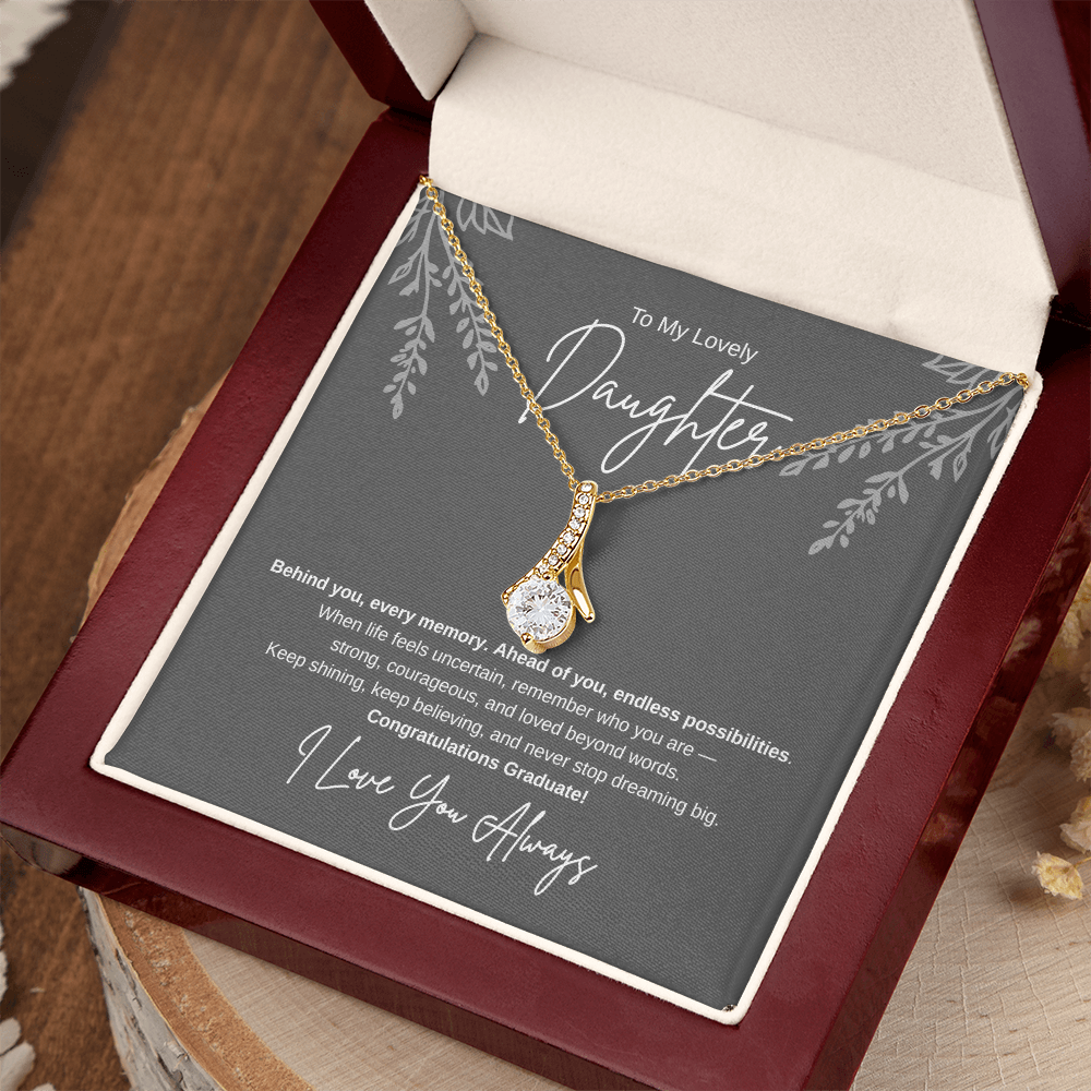 Gift To My Lovely Daughter From Mom “You Will Forever Be My Greatest Joy” Necklace