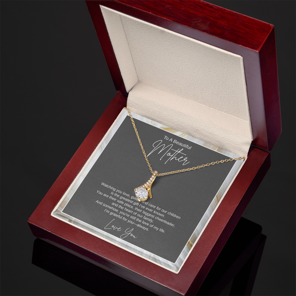 Gift To A Beautiful Mother, "You're The Greatest Gift Ever" Alluring Beauty Necklace