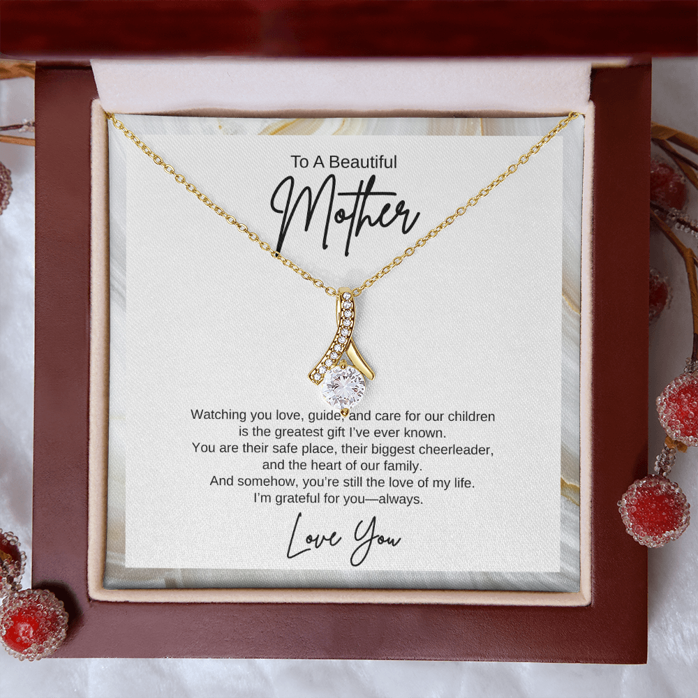 Gift To A Beautiful Mother, "You're The Greatest Gift Ever" Alluring Beauty Necklace