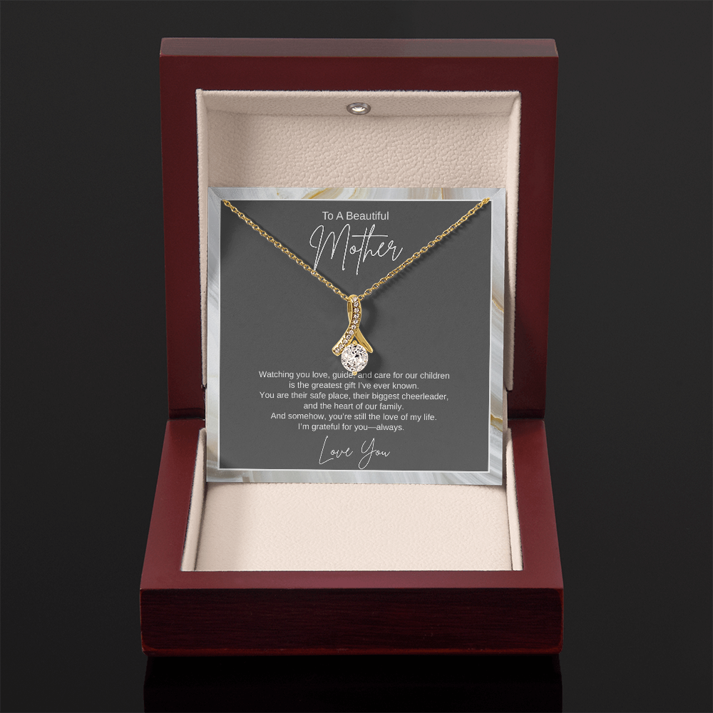 Gift To A Beautiful Mother, "You're The Greatest Gift Ever" Alluring Beauty Necklace