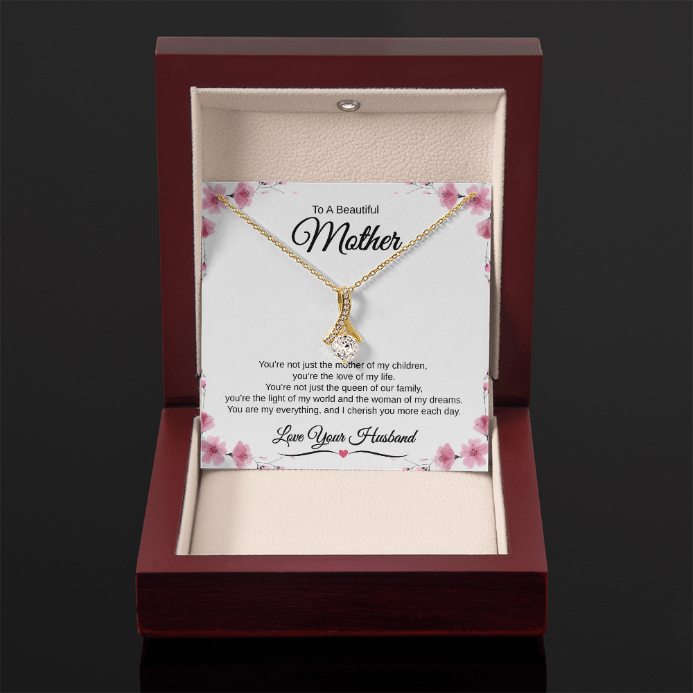 Gift From Husband, To A Beautiful Mother "The Love Of My Life" Alluring Beauty necklace