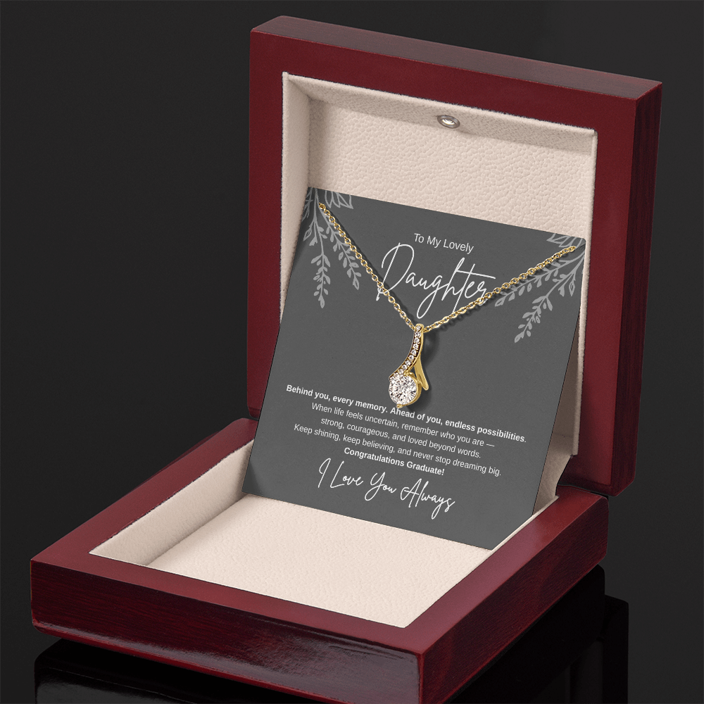 Gift To My Lovely Daughter From Mom “You Will Forever Be My Greatest Joy” Necklace