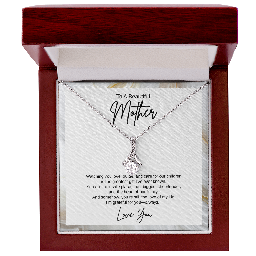 Gift To A Beautiful Mother, "You're The Greatest Gift Ever" Alluring Beauty Necklace