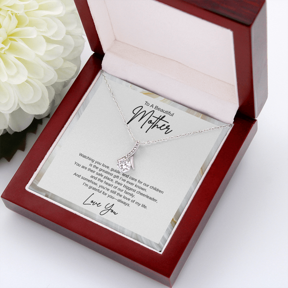 Gift To A Beautiful Mother, "You're The Greatest Gift Ever" Alluring Beauty Necklace