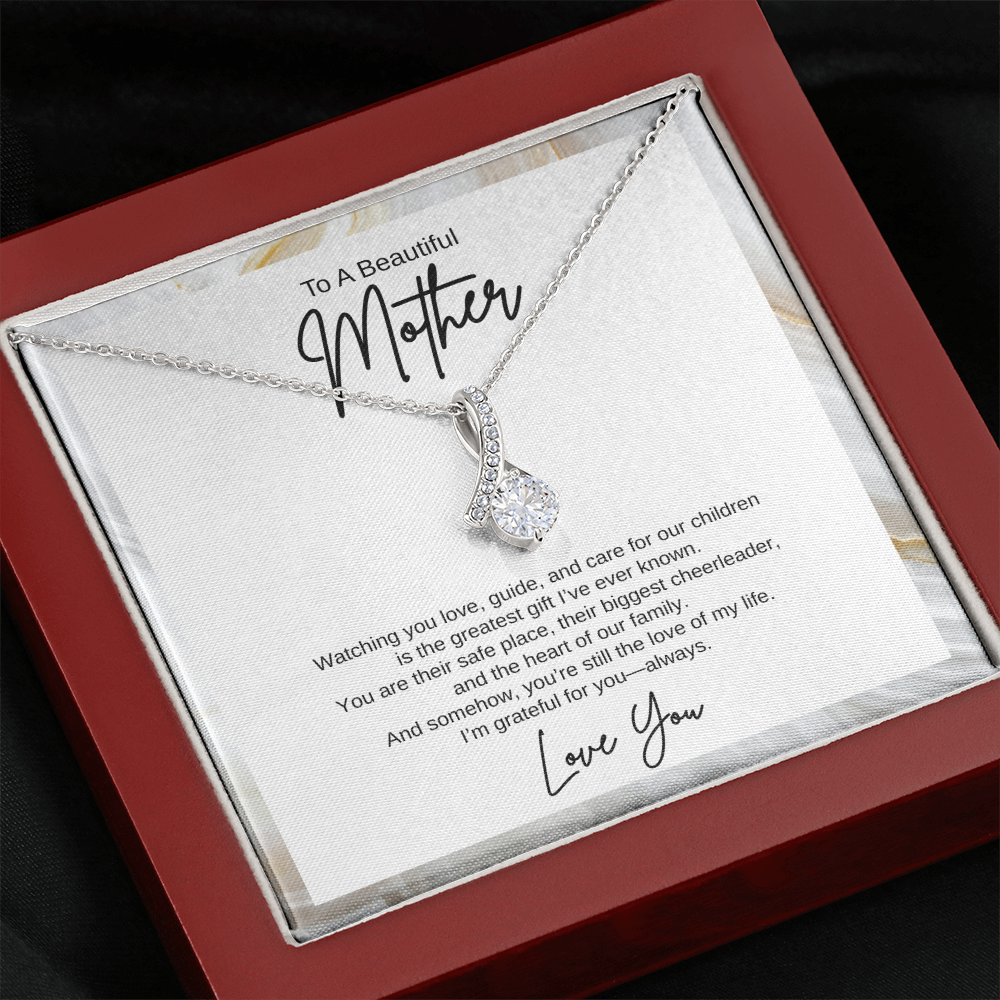 Gift To A Beautiful Mother, "You're The Greatest Gift Ever" Alluring Beauty Necklace