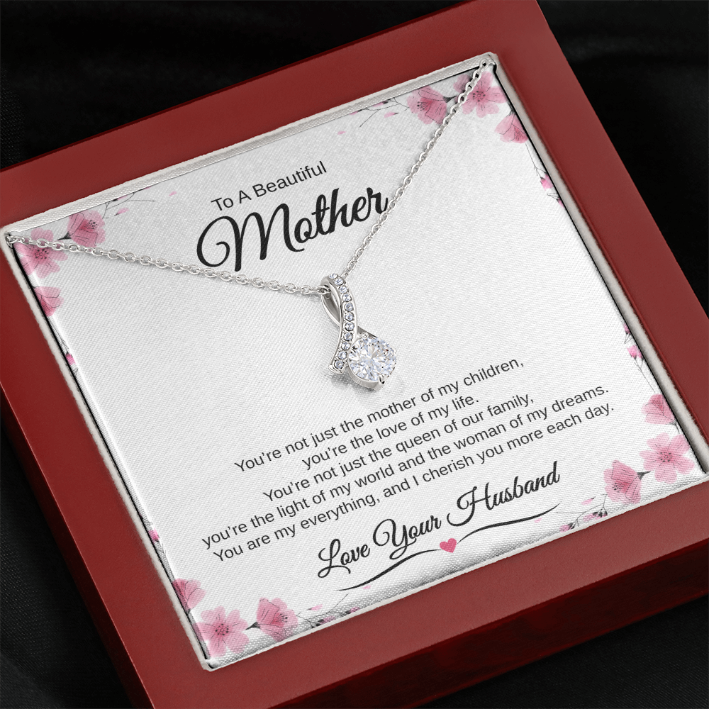 Gift From Husband, To A Beautiful Mother "The Love Of My Life" Alluring Beauty necklace
