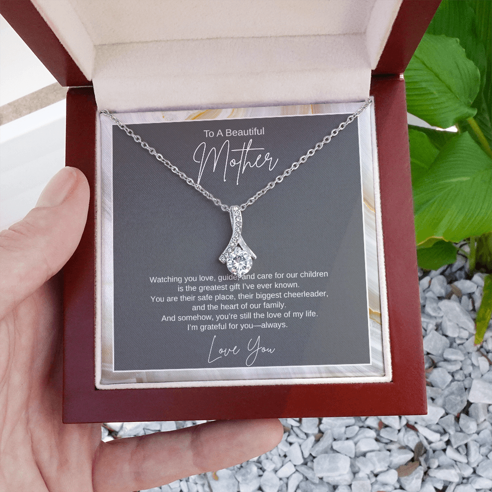 Gift To A Beautiful Mother, "You're The Greatest Gift Ever" Alluring Beauty Necklace
