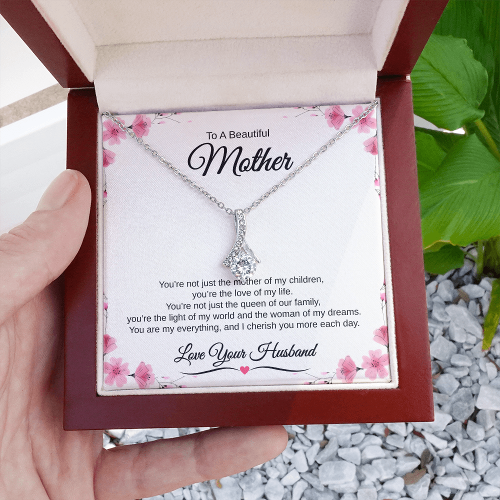 Gift From Husband, To A Beautiful Mother "The Love Of My Life" Alluring Beauty necklace