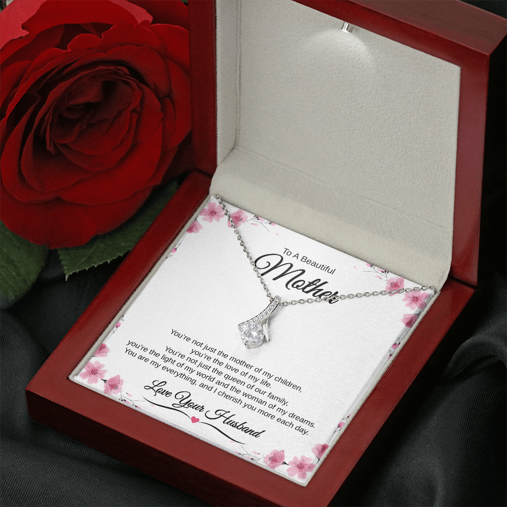 Gift From Husband, To A Beautiful Mother "The Love Of My Life" Alluring Beauty necklace