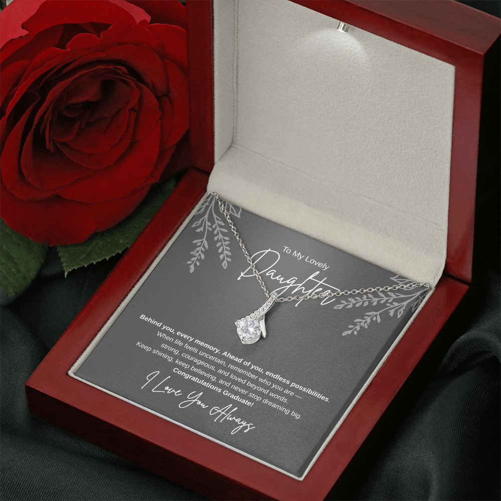 Gift To My Lovely Daughter From Mom “You Will Forever Be My Greatest Joy” Necklace