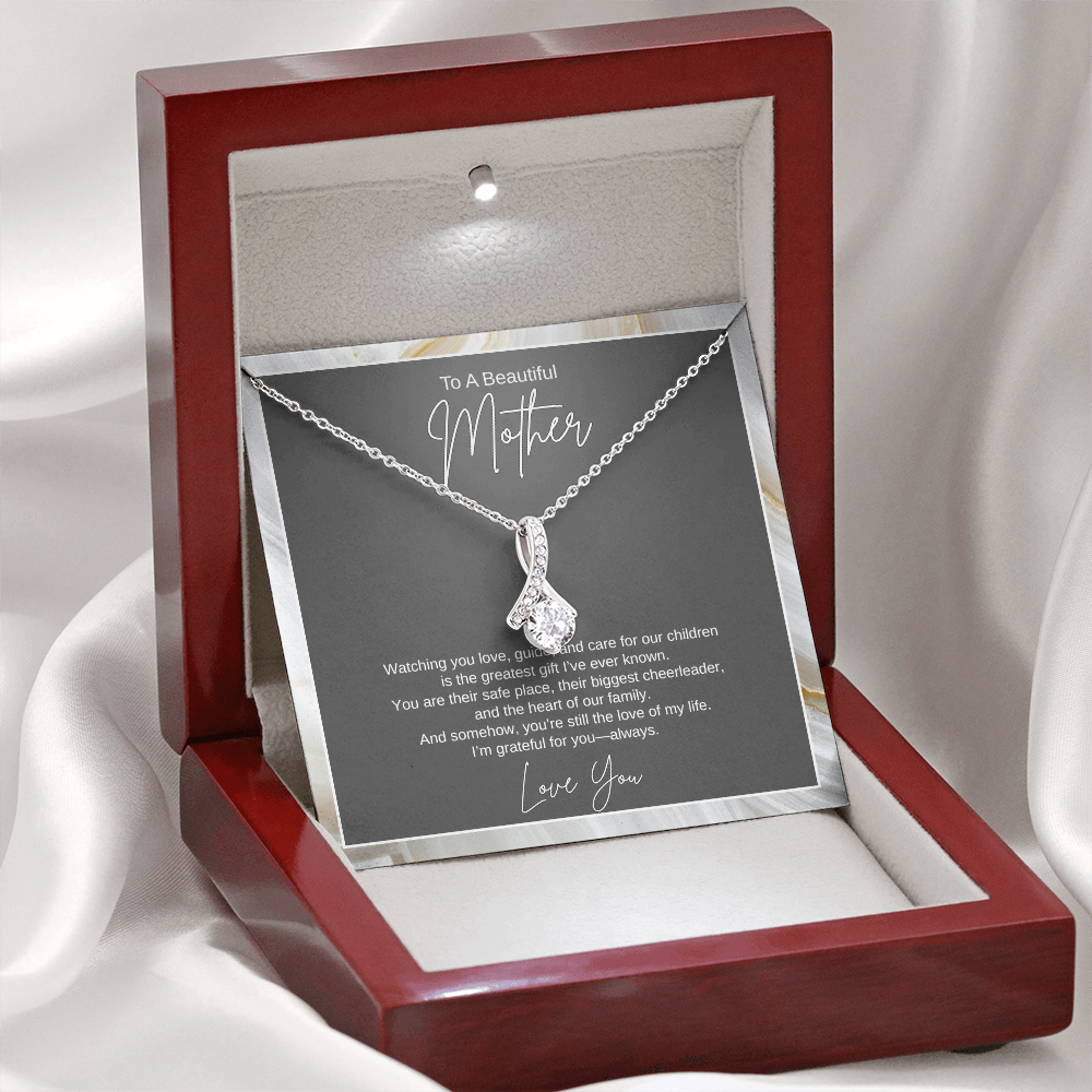 Gift To A Beautiful Mother, "You're The Greatest Gift Ever" Alluring Beauty Necklace