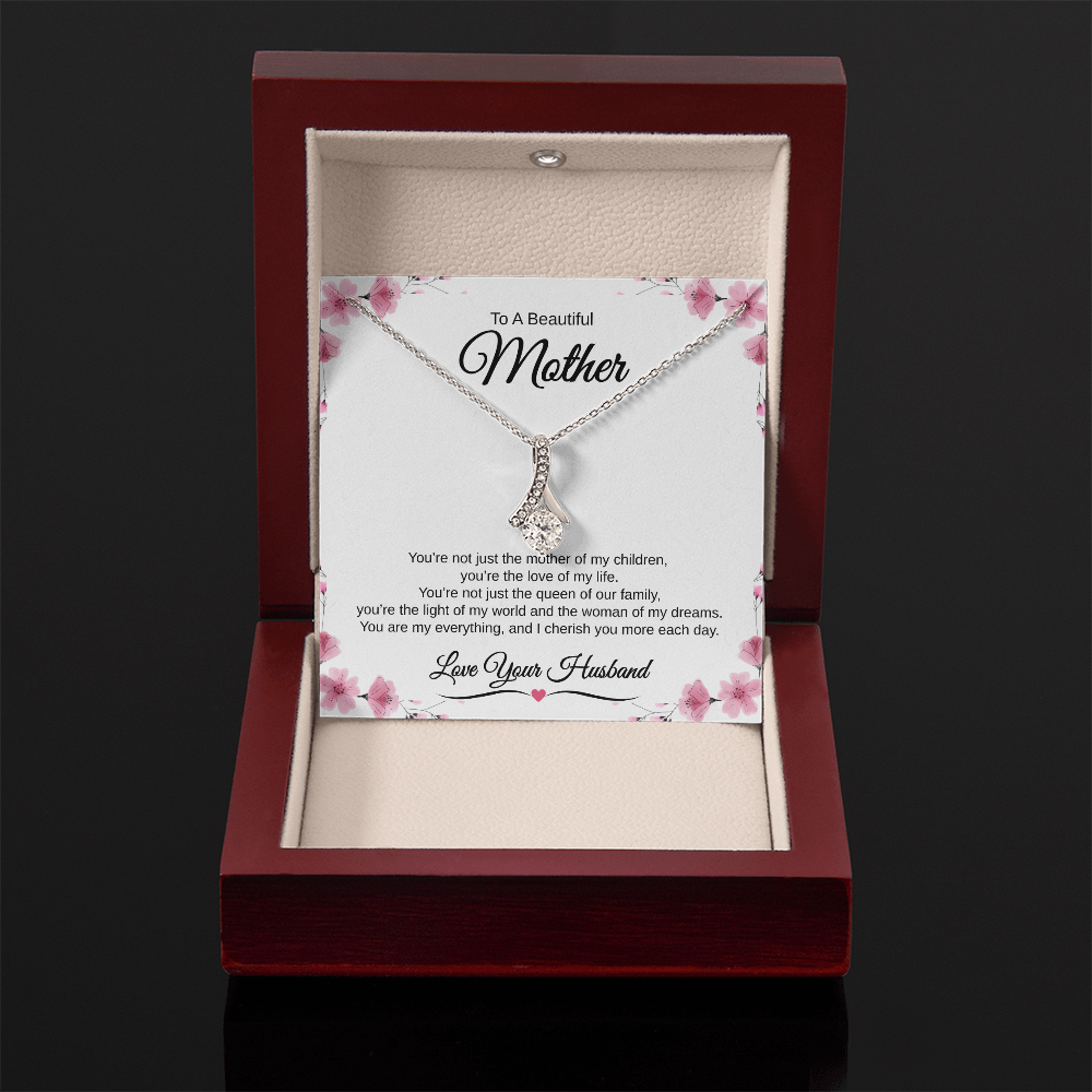 Gift From Husband, To A Beautiful Mother "The Love Of My Life" Alluring Beauty necklace