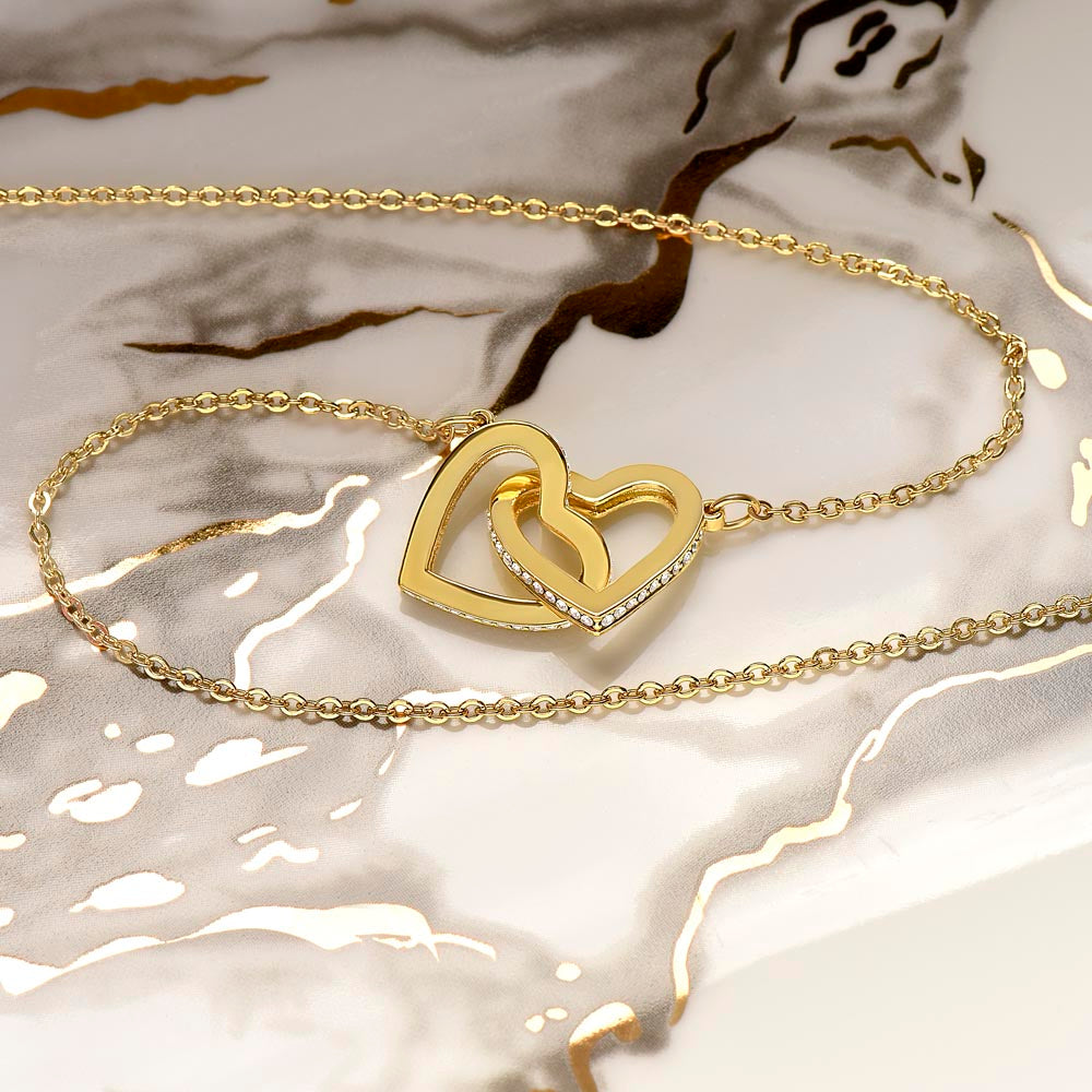 Gift To My Lovely Granddaughter From Grandma “You Will Forever Be My Greatest Joy” Interlocking Hearts Necklace