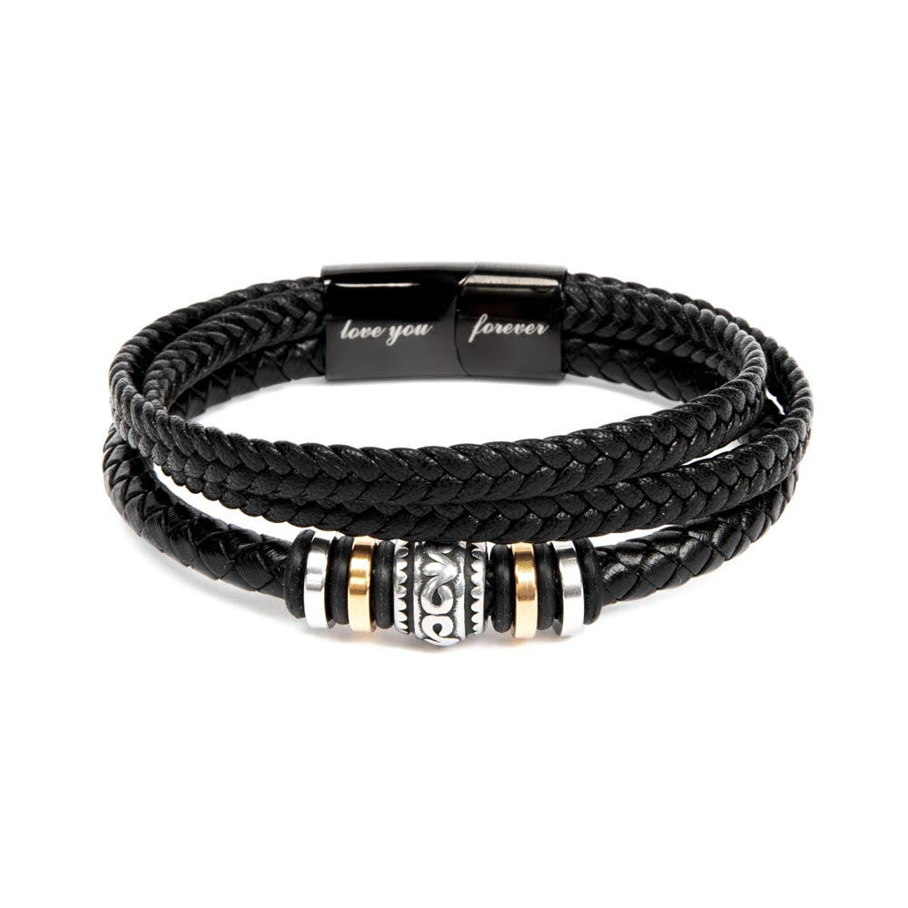 Gift To My Loving Husband From Wife “Fatherhood Looks Good On You” Love You Forever Bracelet