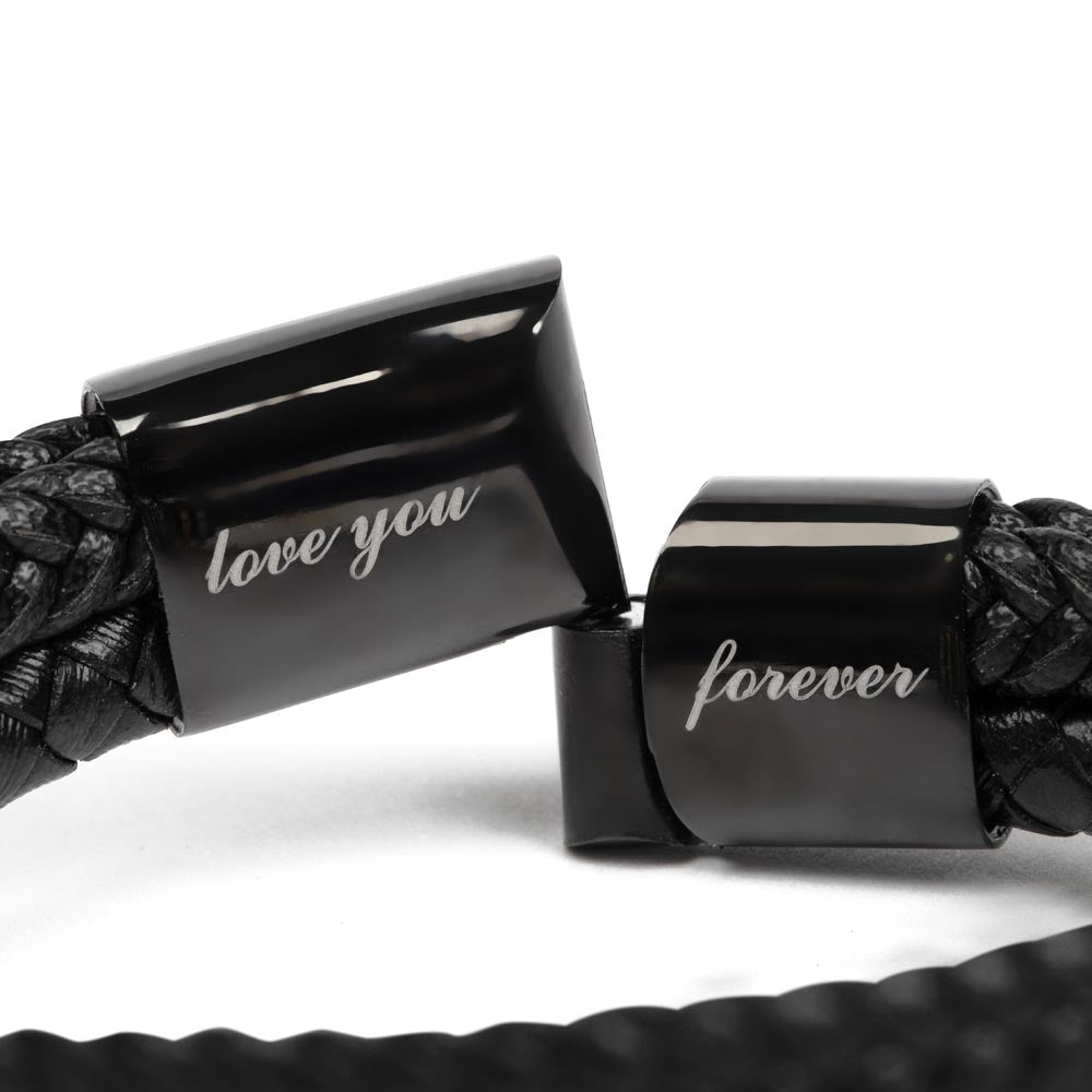 Gift To My Loving Husband From Wife “Fatherhood Looks Good On You” Love You Forever Bracelet