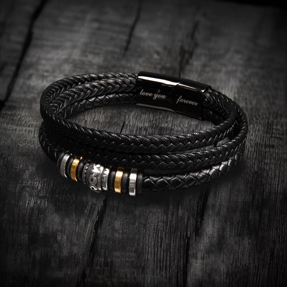 Gift To My Loving Husband From Wife “Fatherhood Looks Good On You” Love You Forever Bracelet