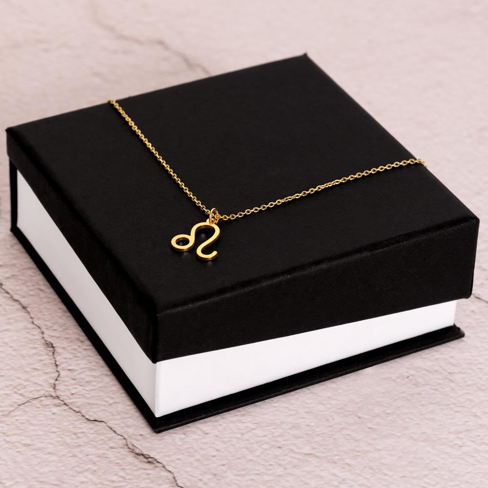 Leo Zodiac Necklace Birthday Gift. “You Are Born To Shine” Wear This As A Reminder How Deeply You Are Loved.