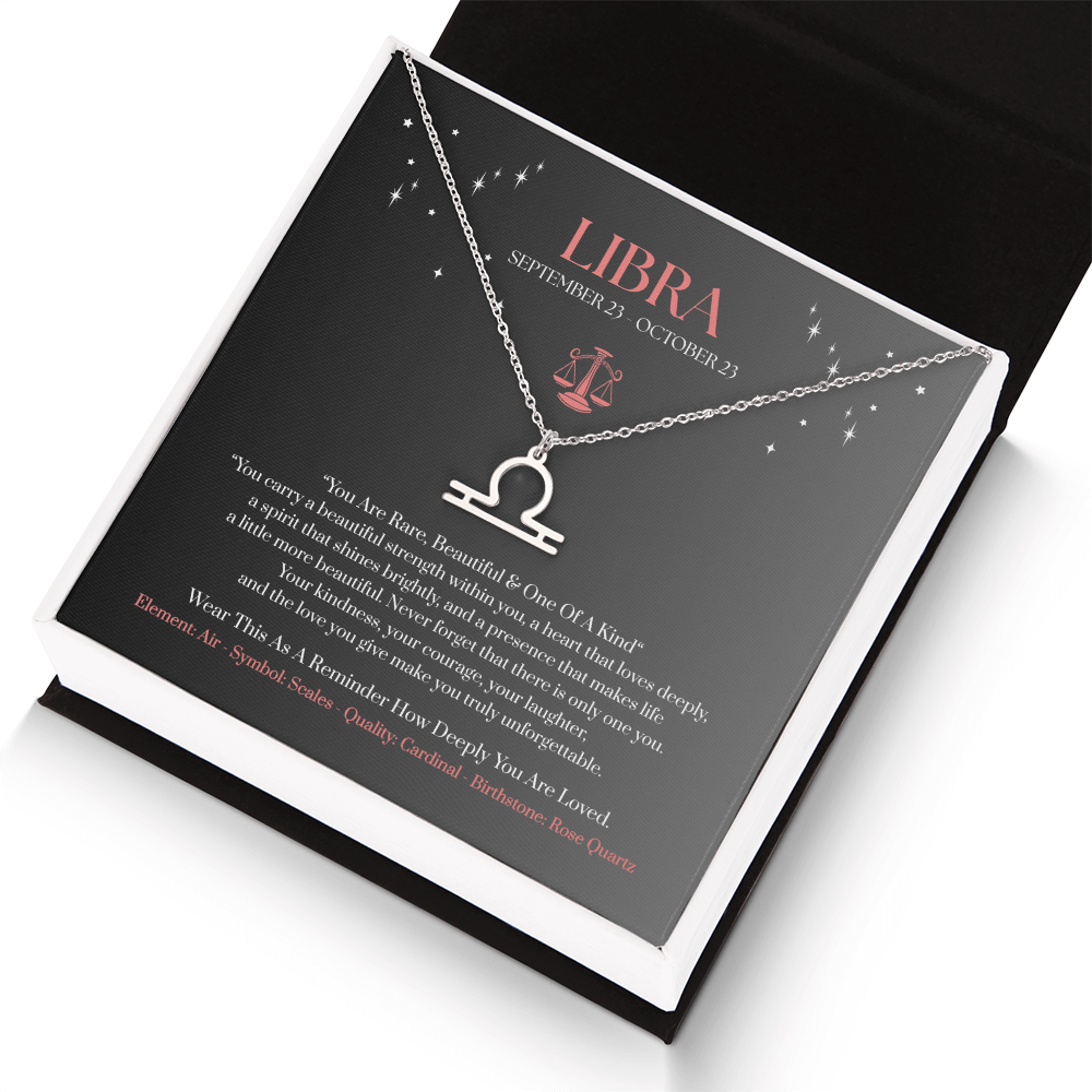 Libra Zodiac Birthday Gift. “You Are Rare, Beautiful & One Of A Kind”