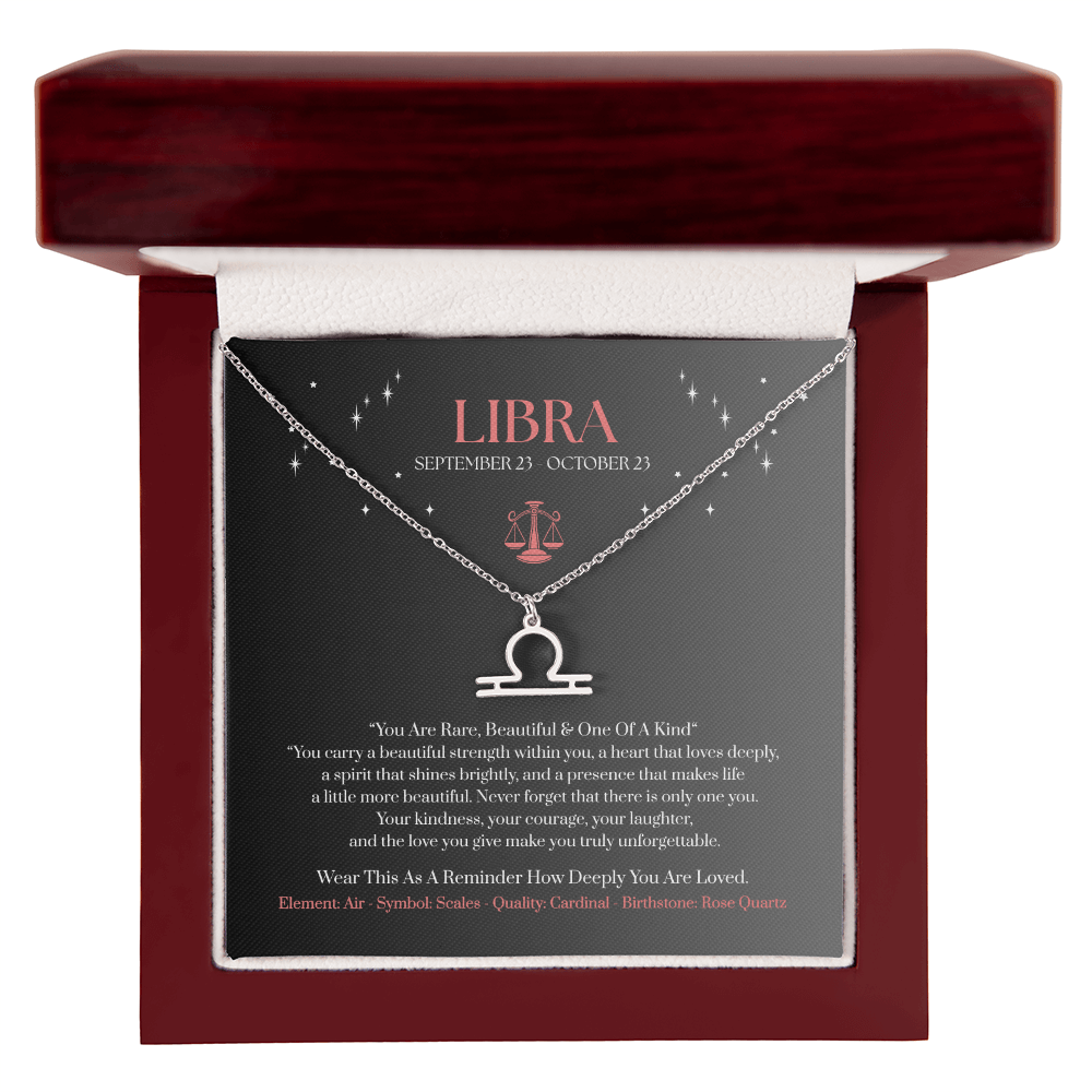 Libra Zodiac Birthday Gift. “You Are Rare, Beautiful & One Of A Kind”