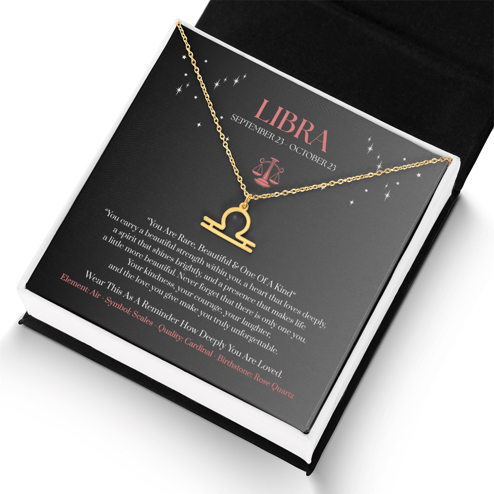 Libra Zodiac Birthday Gift. “You Are Rare, Beautiful & One Of A Kind”