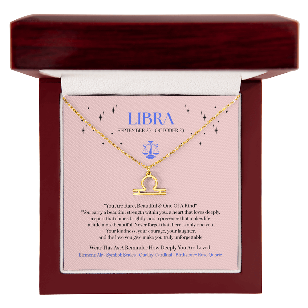 Libra Zodiac Birthday Gift. “You Are Rare, Beautiful & One Of A Kind”