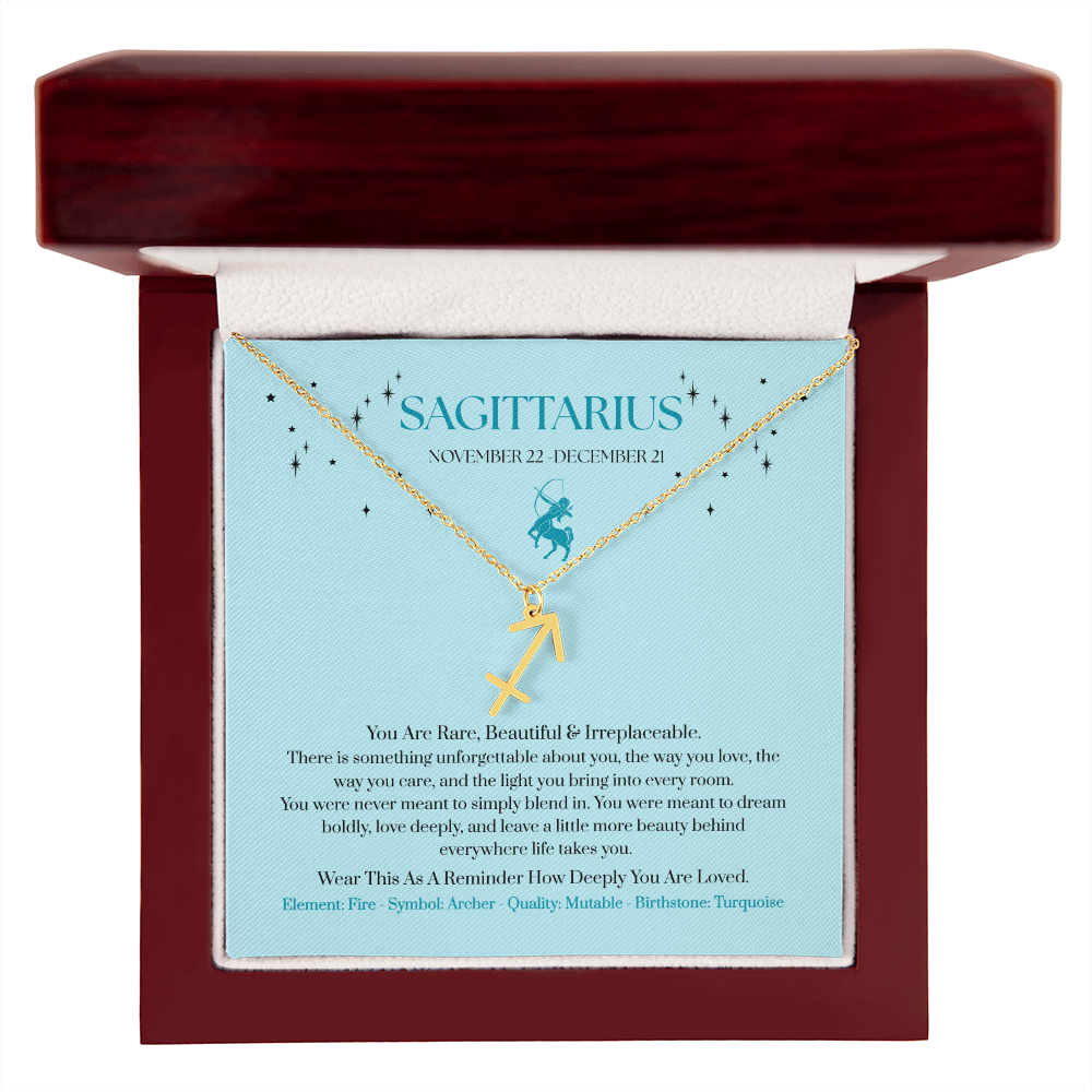 Sagittarius Zodiac Birthday Gift. “You Are Rare, Beautiful & Irreplaceable”