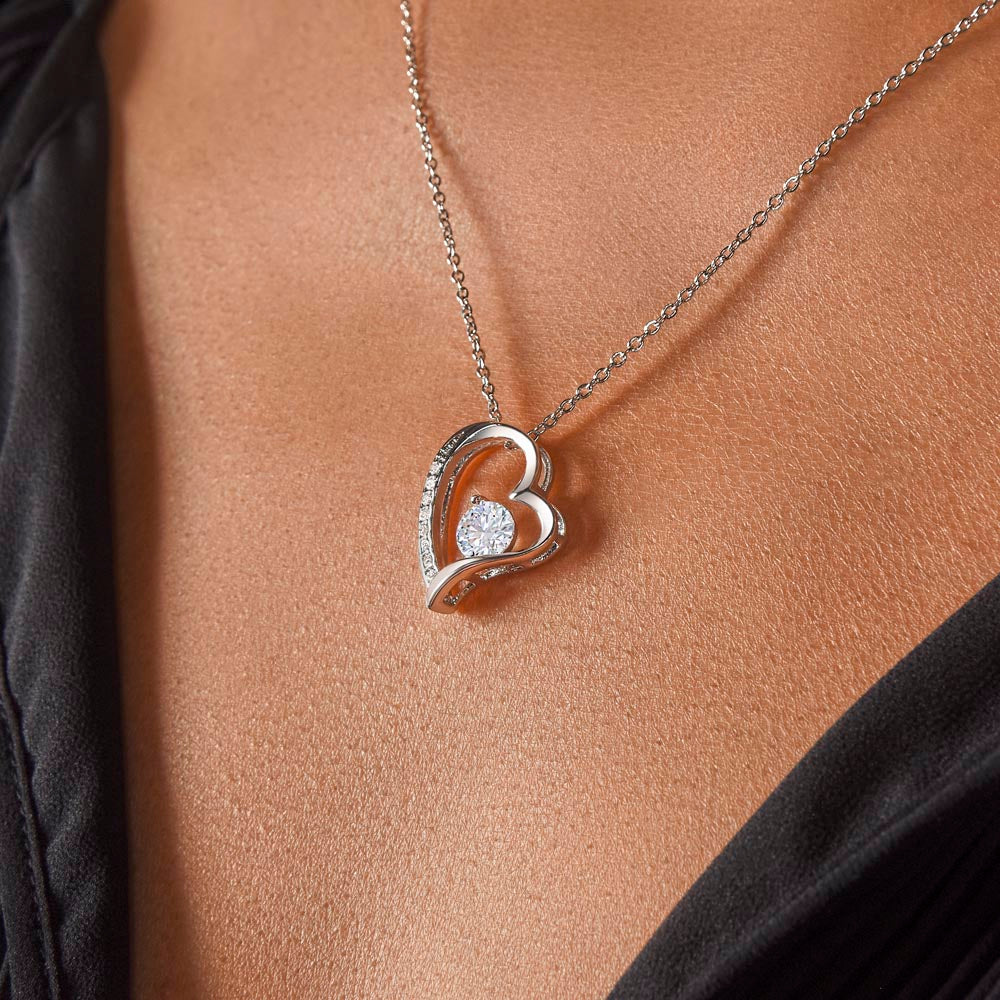 Gift To our Lovely Granddaughter From Grandma & Grandpa “You Will Forever Be Our Greatest Joy” Forever Love Necklace